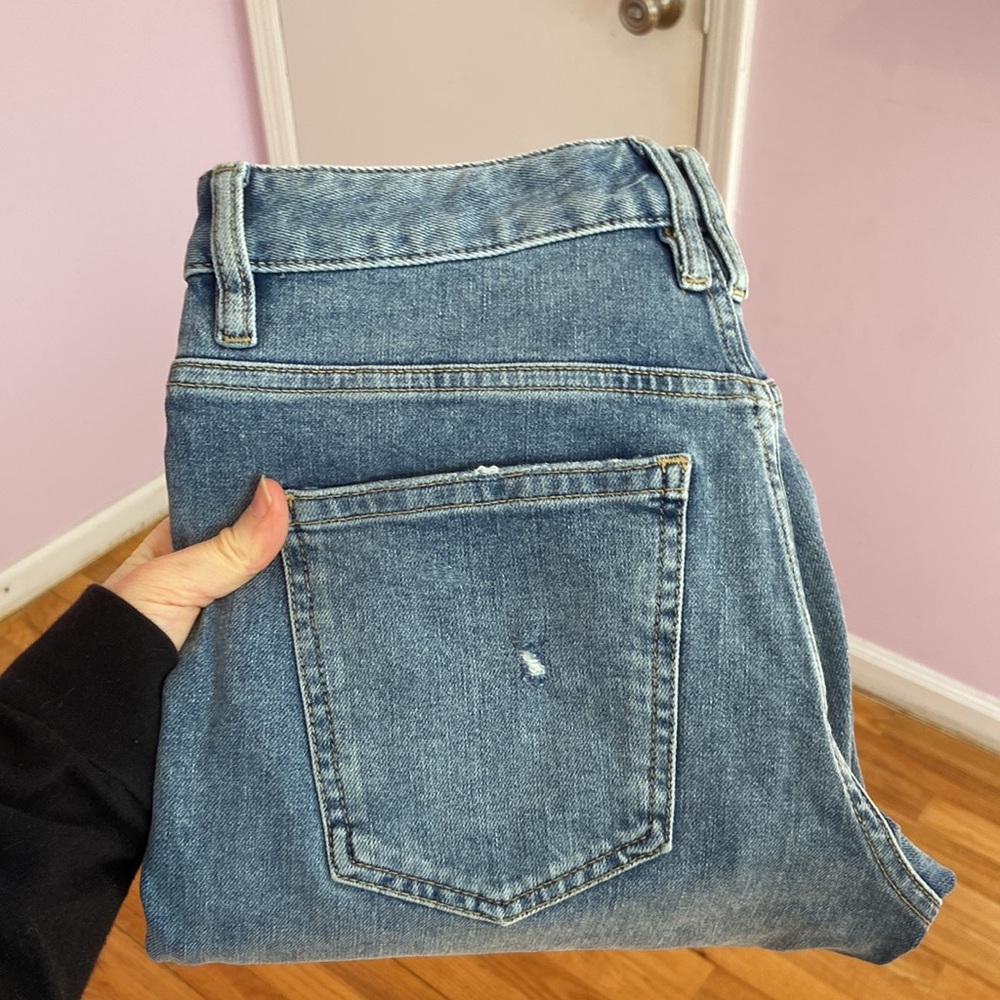 Free People Blue Flare & Wide Leg Jeans